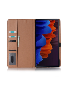 Para-Samsung-Galaxy-Tab-S9-Funda-de-cuero-para-tableta-Retro-Book-marron-claro-EDA006127402A