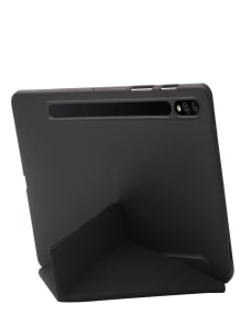 Para-Samsung-Galaxy-Tab-S9-Funda-para-tableta-de-cuero-de-silicona-con-deformacion-negro-EDA005693302E