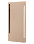 Para-Samsung-Galaxy-Tab-S9-Funda-para-tableta-de-cuero-de-silicona-con-soporte-triple-dorado-EDA005701701A
