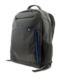 Xtech XTB-211 Mochila para laptop- 15.6" -  Poliéster -  Color Negro con detalles en azul - Bolsillo frontal para accesorios con