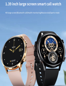 QS40 Reloj deportivo inteligente BT5.2 de 1,39 pulgadas, compatible con llamadas Bluetooth / sueño / oxígeno en sangre / temp