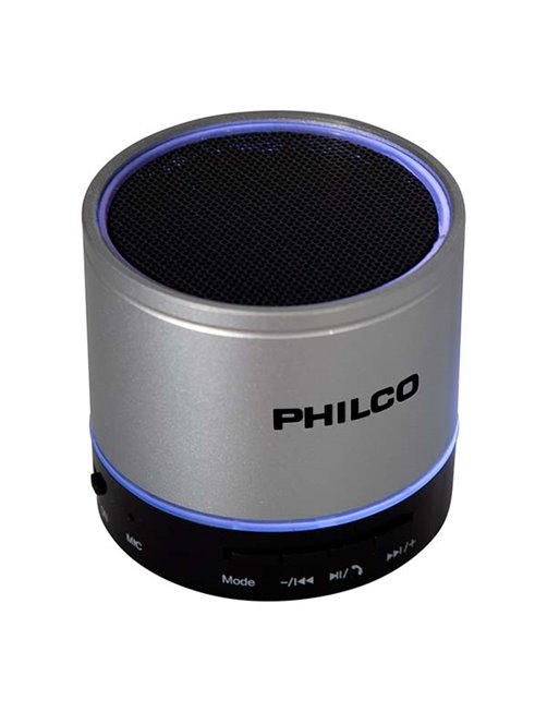 Parlante Portátil Philco P295 Wireless, 3W, plateado