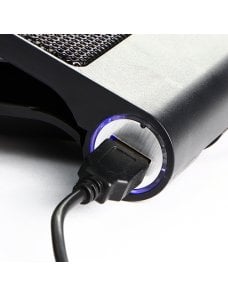 Xtech - Notebook stand - XTA-160 - Kyla - gaming - Laptop-size compatibility: Up to 17in - Number of fans: 6 LED Blue light - Ad