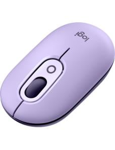 Logitech - Mouse - Wireless - Purple - With Emoji Cosmos Lavender