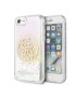Carcasa Guess iPhone 7/8 transparente Liquid Glitter dorado GUHCI8LGIRGP