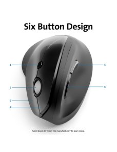 Pro Fit Ergo Vertical Wireless Mouse Blk - Imagen 7