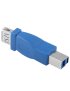Adaptador de ​​USB 3.0 AF a BM de súper velocidad (Azul)