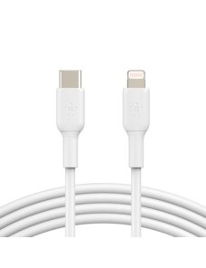 Belkin BOOST CHARGE - Cable Lightning - USB-C (M) a Lightning (M) - 1 m - blanco - suministro de potencia USB (18W) - para Apple