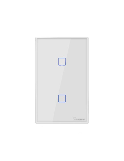 Interruptor WiFi de Pared Sonoff de 2 Canales, Alexa, Google Home