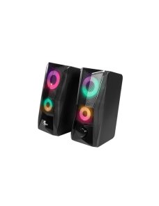 Xtech - Incendo Speakers - 2.0-channel - Negro - Gaming - Led lights - USB powered - Imagen 1