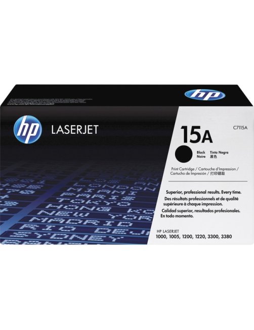 HP 15A - Negro - original - LaserJet - cartucho de tóner (C7115A) - para LaserJet 1000, 1005, 1200, C7115A - Imagen 1