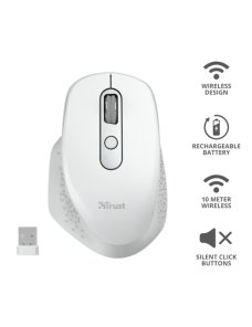 OZAA RECHARGEABLE MOUSE WHITE - Imagen 8