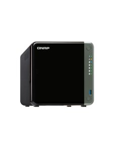 QNAP TS-453D-4G - Servidor NAS - 4 compartimentos - SATA 6Gb/s - RAID 0, 1, JBOD - RAM 4 GB - 2.5 Gigabit Ethernet - iSCSI sopor