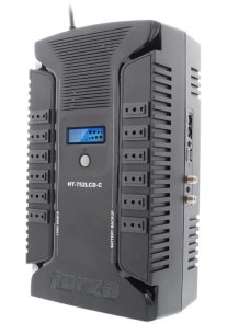 Forza - UPS - On-line - 375 Watt - 750 VA - AC 220 V - 12 Chile USB...  HT-752LCD-C