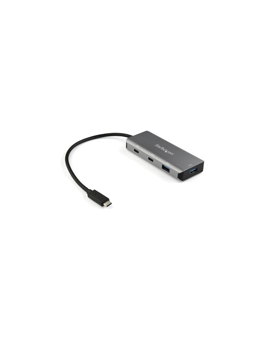 Startech Hub USB-C de 4 Puertos Ladron USB Tipo C Negro