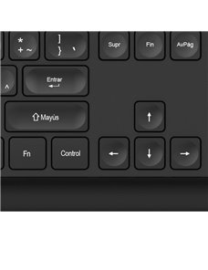Klip Xtreme - Keyboard - Wired - Spanish - USB - Black - Multimedia keys KKM-252S