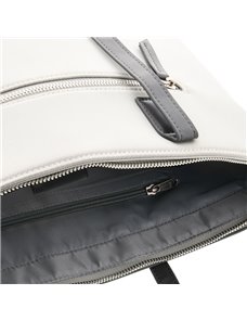 Klip Xtreme - Notebook carrying case and handbag - 15.6" - 1200D polyester - Gray/White - Ladies Bag KLB-461GR