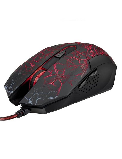 Xtech - Mouse  - USB - Wired - Charcoal - 7-but 2400dpi Gaming    XTM-510