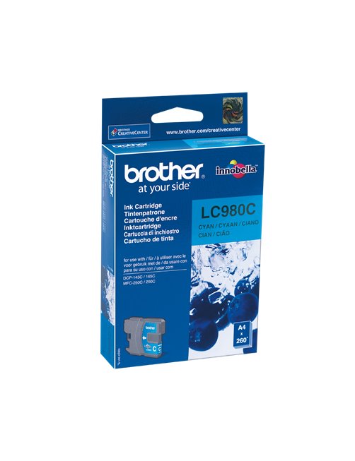 Brother  - Cián - original - cartucho de tinta - para Brother DCP-145, 163, 167, 193, 195, 1   LC-980C