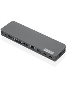 Lenovo USB-C Mini Dock - Mini-dock - USB-C - VGA, HDMI - GigE - 65 vatios - para ThinkBook 13x G2 IAP; ThinkPad E15 Gen 4; L13 Y