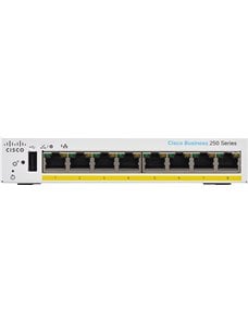 Cisco Business 250 Series CBS250-8PP-D - Conmutador - L3 - inteligente - 8 x 10/100/1000 (PoE+) - sobremesa - PoE+ (45 W)