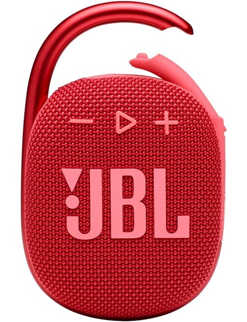 JBL Clip 4 - Altavoz - para uso portátil - inalámbrico - Bluetooth - 5 vatios - rojo JBLCLIP4REDAM
