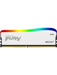 Memoria Ram KIngston 8GB 3600MT/s DDR4 CL17 DIMM FURY Beast White RGB S 