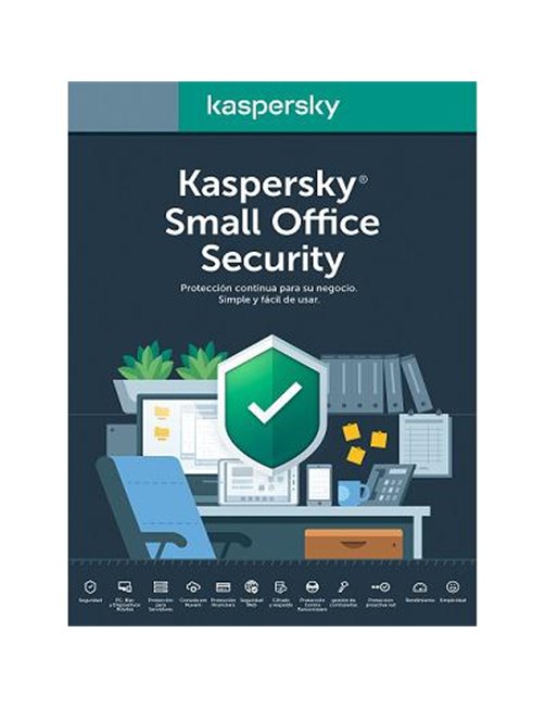 Kaspersky Small Office - Licencia Base ESD - 5 PCs - 5 Dispositivos - 1 Servidor Archivos - 2 Años