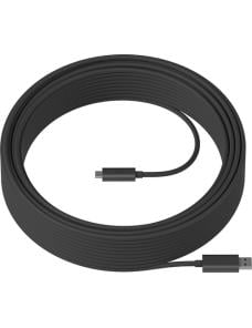 Logitech Strong - Cable USB - USB Tipo A (M) a 24 pin USB-C (M) - USB 3.1 - 10 m - plenum, Active Optical Cable (AOC) - para Roo
