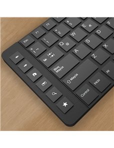  Set teclado y mouse Klip Xtreme inalámbrico 2.4 GHz negro KCK-270S