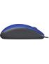 Logitech - Mouse - Wired - Blue - M110 Silent