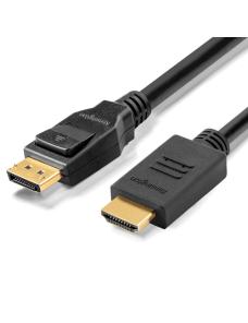 Kensington DisplayPort 1.2 (M) to HDMI (M) Passive Cable, 6ft - Cable adaptador - DisplayPort macho a HDMI macho - 1.83 m - negr