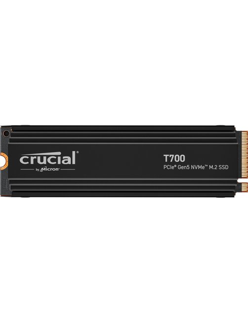 Disco en estado sólido Crucial T700 SSD 1TB, PCIe Gen5 NVMe, M.2, con disipador de calor CT1000T700SSD5
